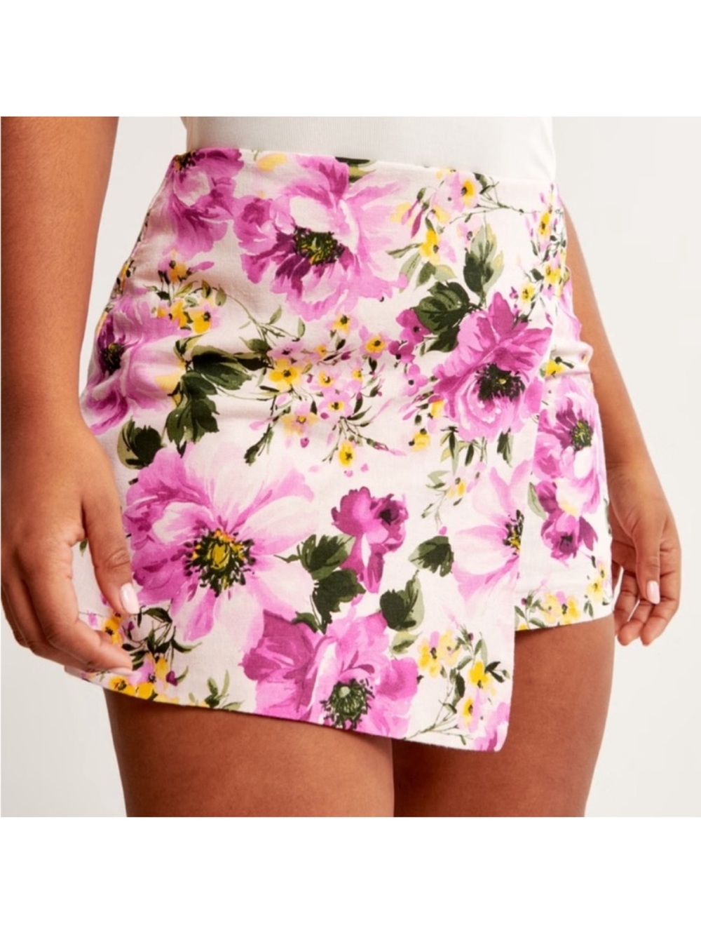 Abercrombie & Fitch Pink Floral Mini Skirt Scarlett Mini